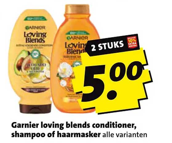 Garnier loving blends conditioner, shampoo of haarmasker alle varianten 2 STUKS