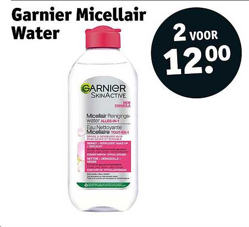Garnier Micellair Water 2 voor 12.00