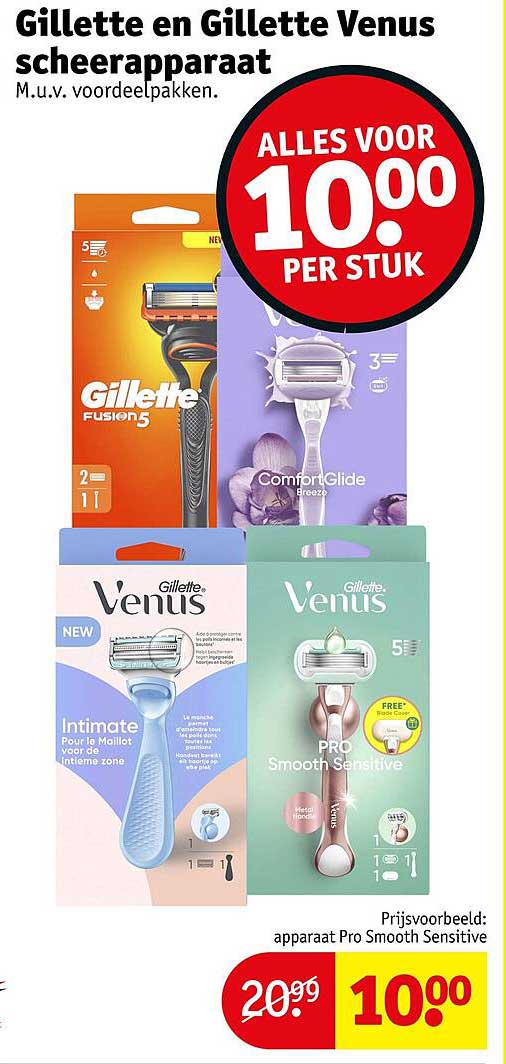 Gillette en Gillette Venus scheerapparaat