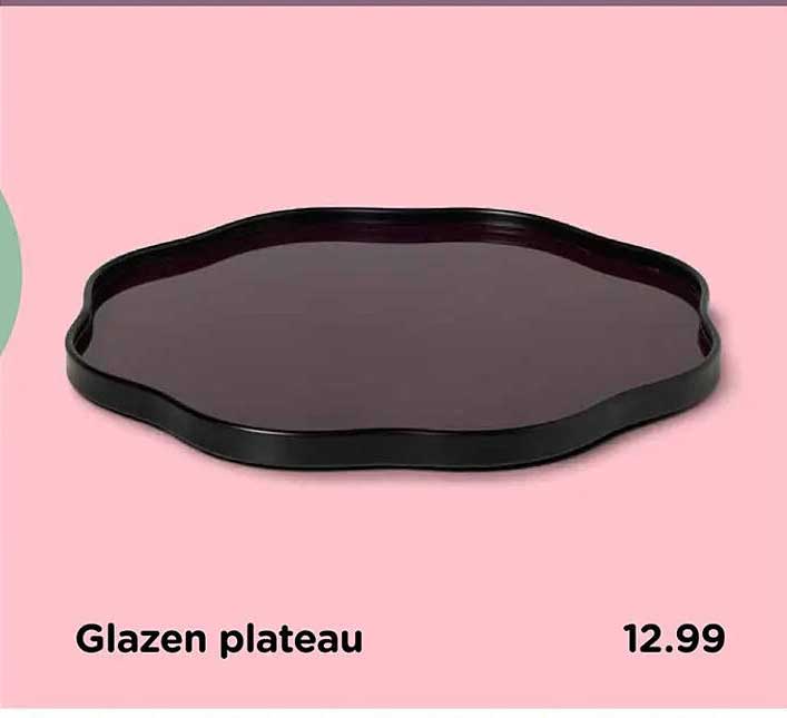Glazen plateau