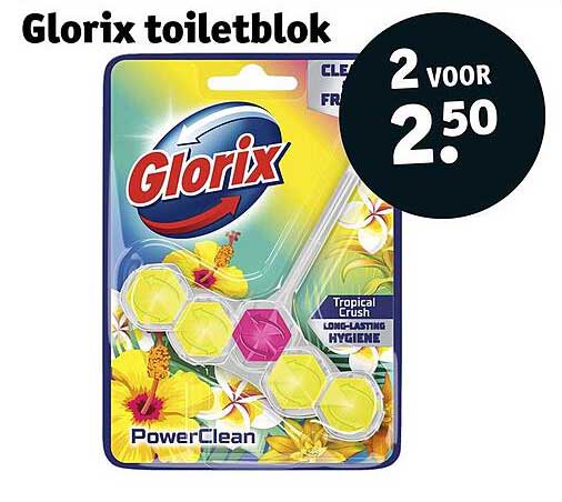 Glorix toiletblok 2 voor 2.50