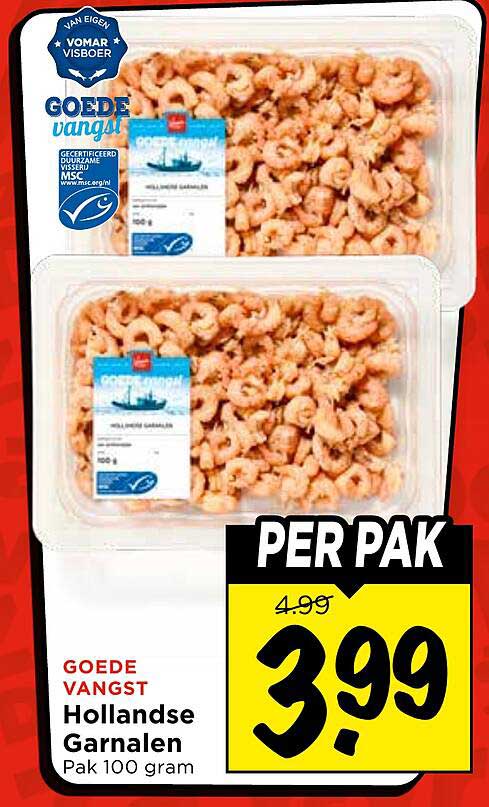 GOEDE VANGST Hollandse Garnalen Pak 100 gram