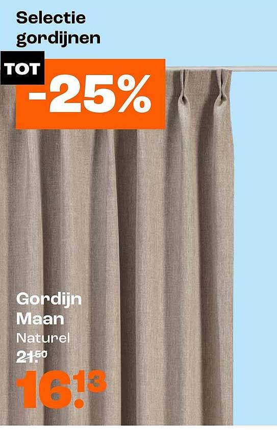 Gordijn Maan Naturel TOT -25%