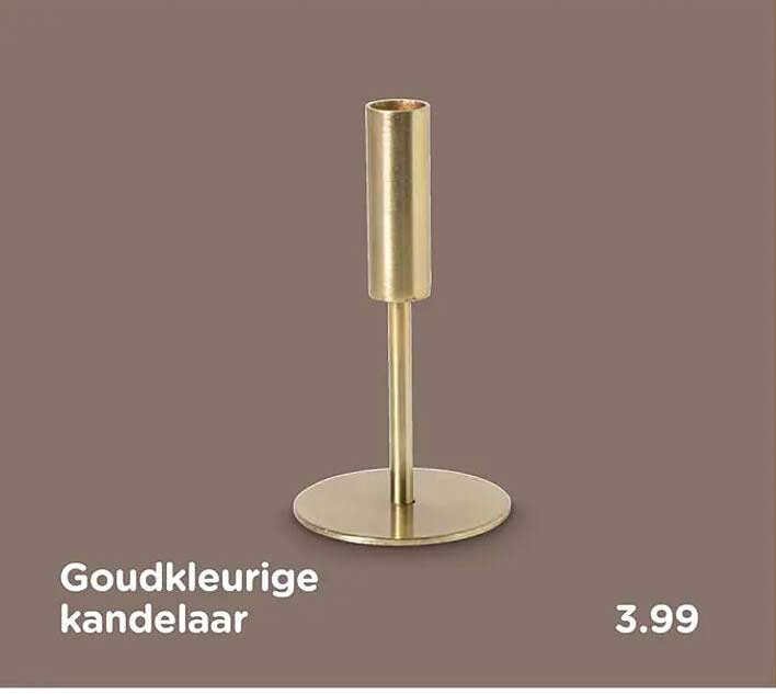Goudkleurige kandelaar