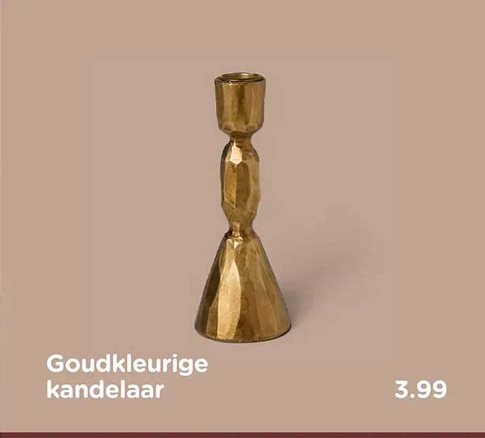 Goudkleurige kandelaar