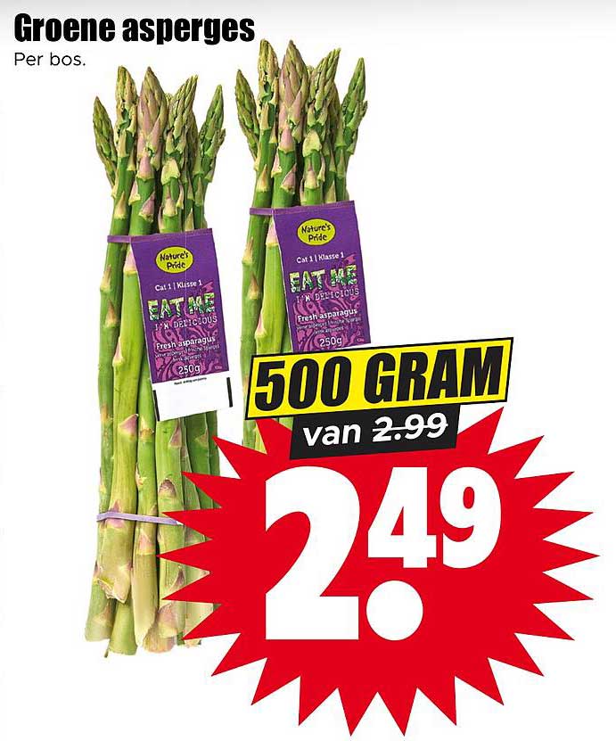 Groene asperges 500 gram