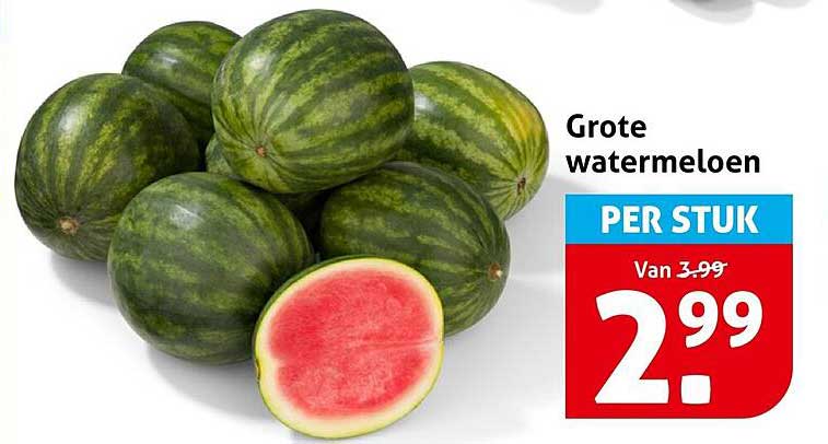 Grote watermeloen PER STUK