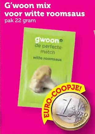 G'woon mix voor witte roomsaus pak 22 gram