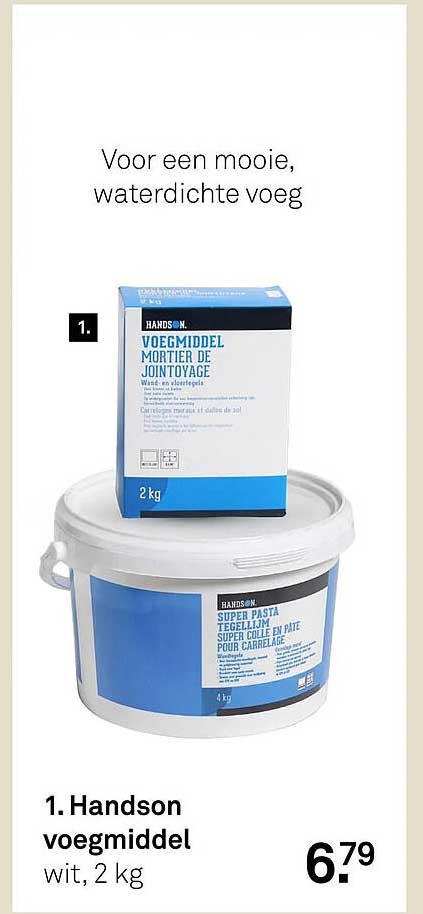 Handson voegmiddel wit, 2 kg