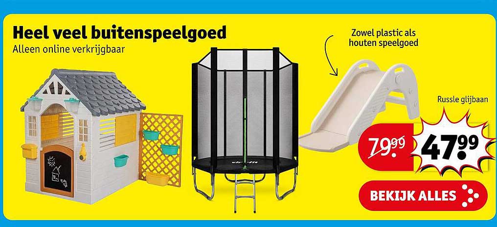 Heel veel buitenspeelgoed