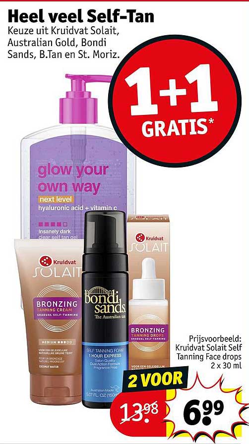 Heel veel Self-Tan 1+1 GRATIS*