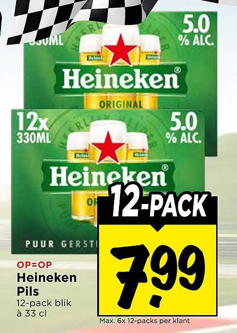 Heineken Pils 12-pack blik à 33 cl