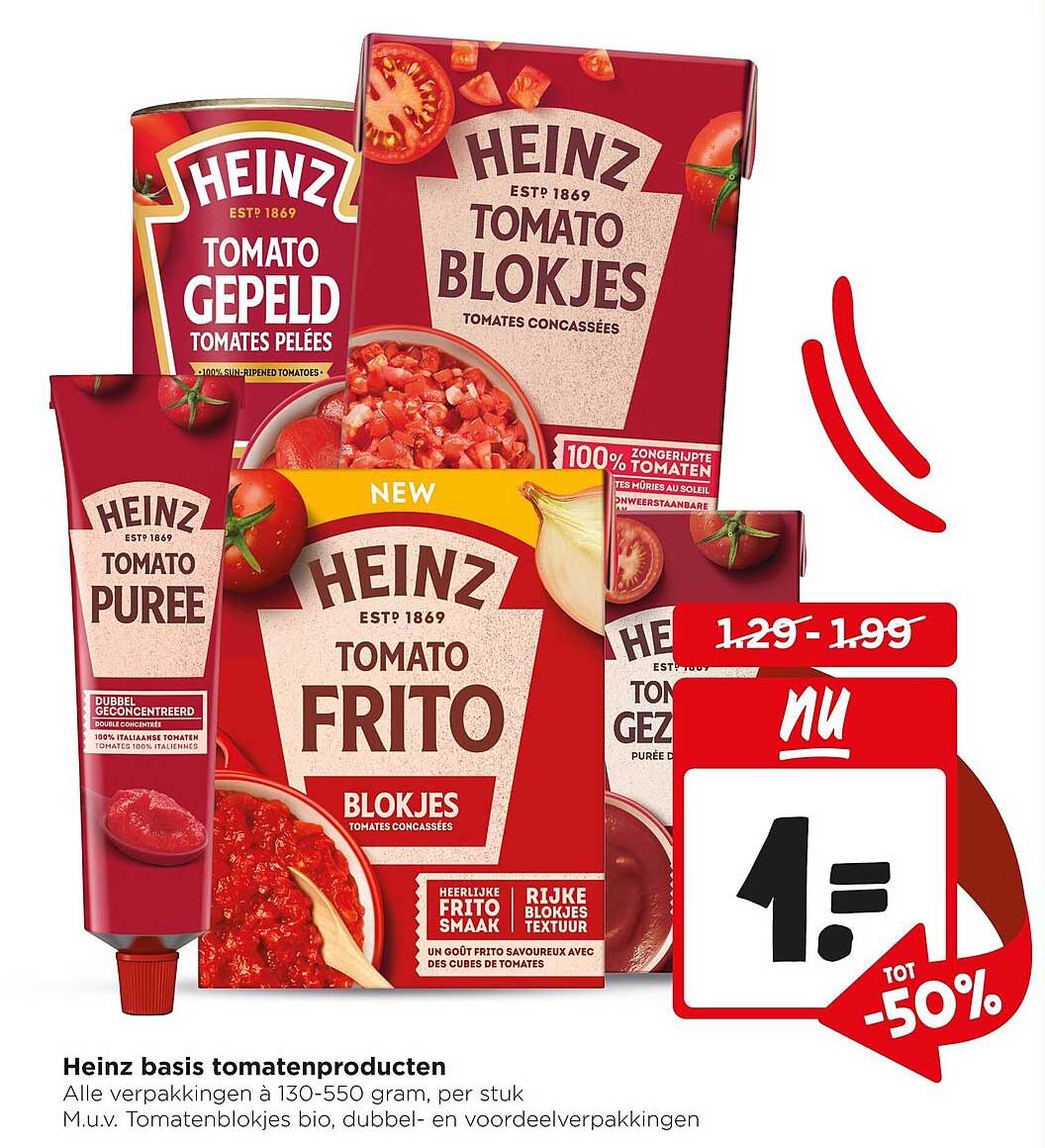Heinz basis tomatenproducten