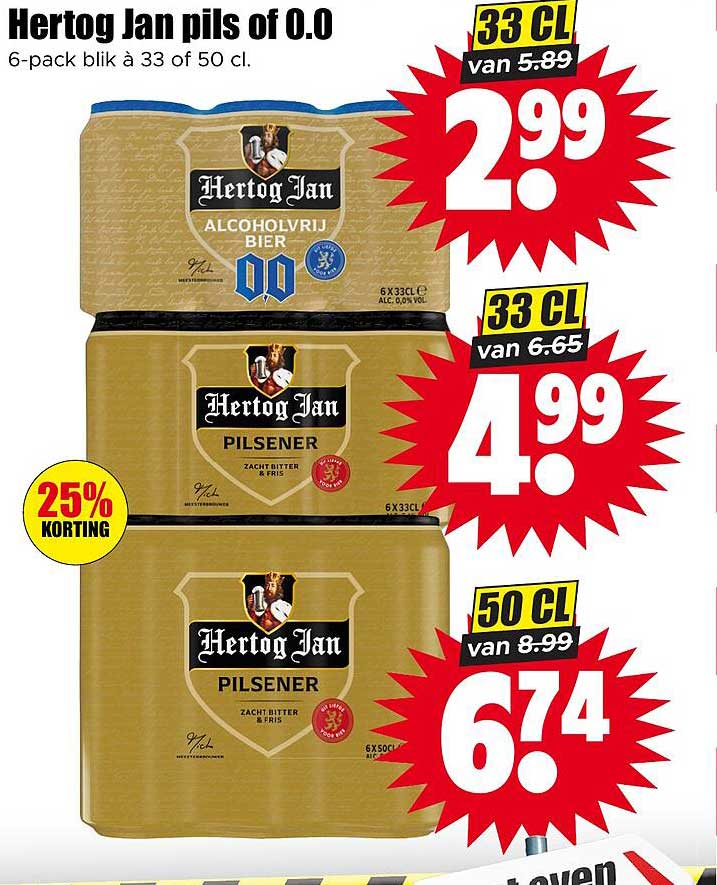 Hertog Jan pils of 0.0