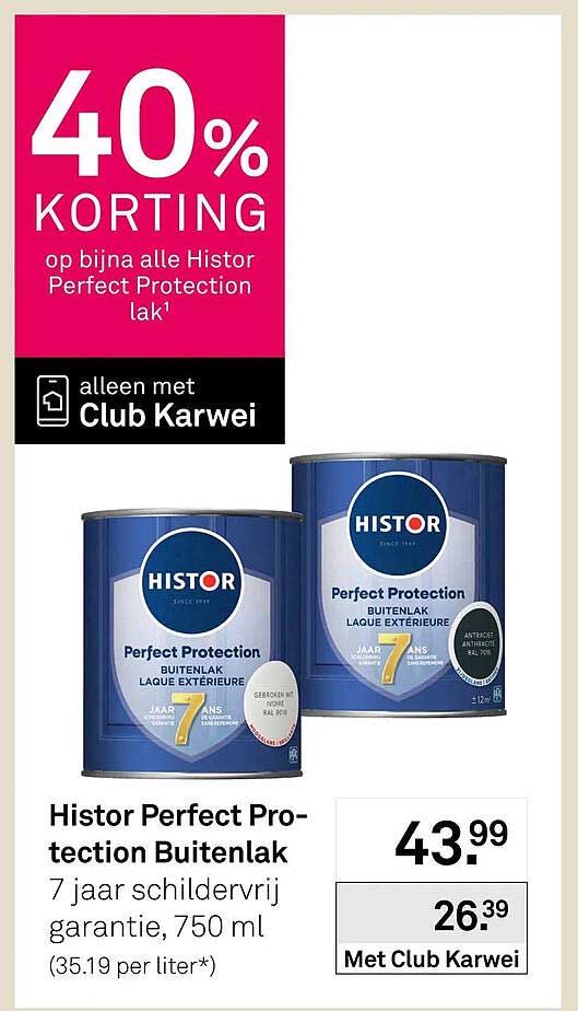 Histor Perfect Protection Buitenlak 7 jaar schildervrij garantie, 750 ml