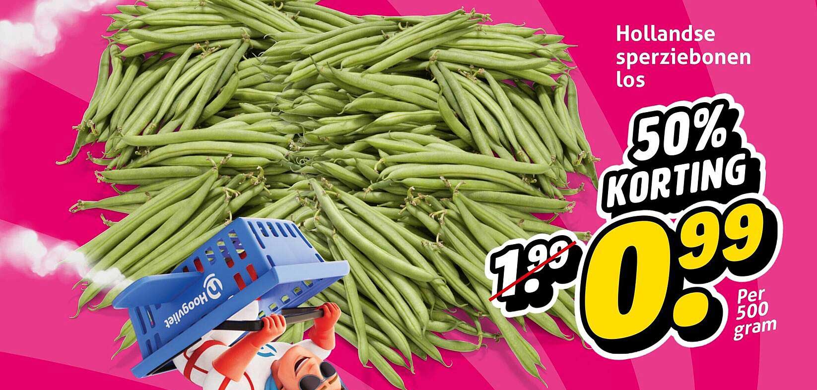 Hollandse sperziebonen los 50% KORTING