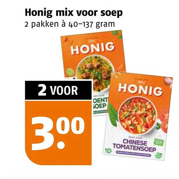 Honig mix voor soep 2 pakken à 40–137 gram 2 voor