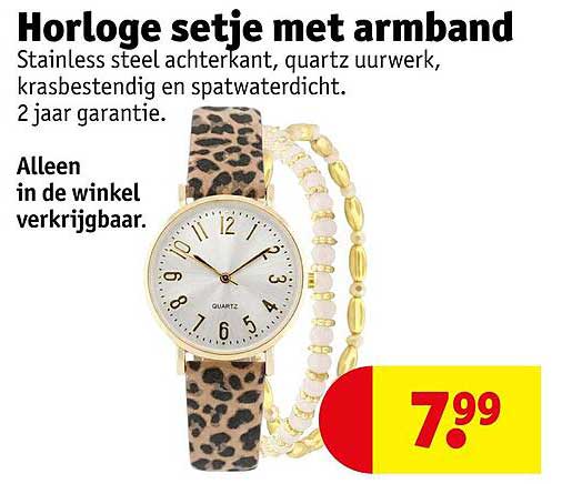 Horloge setje met armband