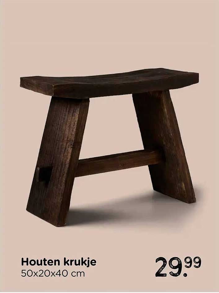 Houten krukje