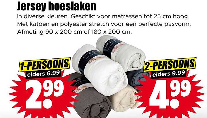 Jersey hoeslaken