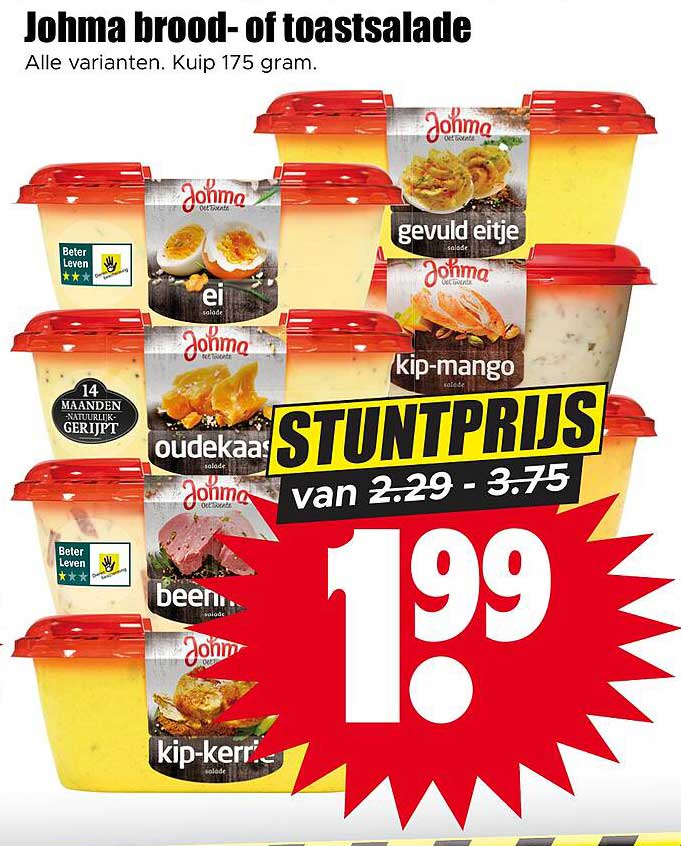 Johma brood- of toastsalade STUNTPRIJS