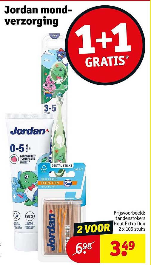 Jordan mond-verzorging 1+1 GRATIS*