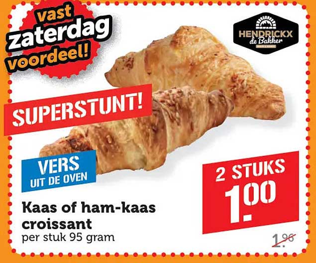 Kaas of ham-kaas croissant