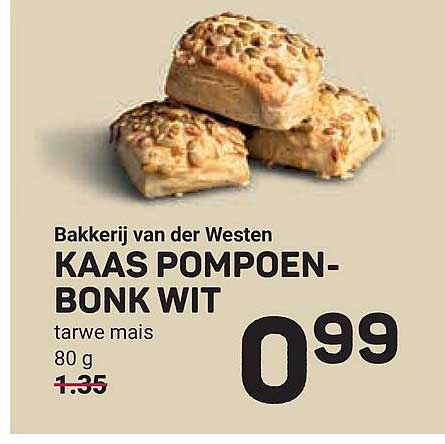 Kaas pompoen-bonk wit