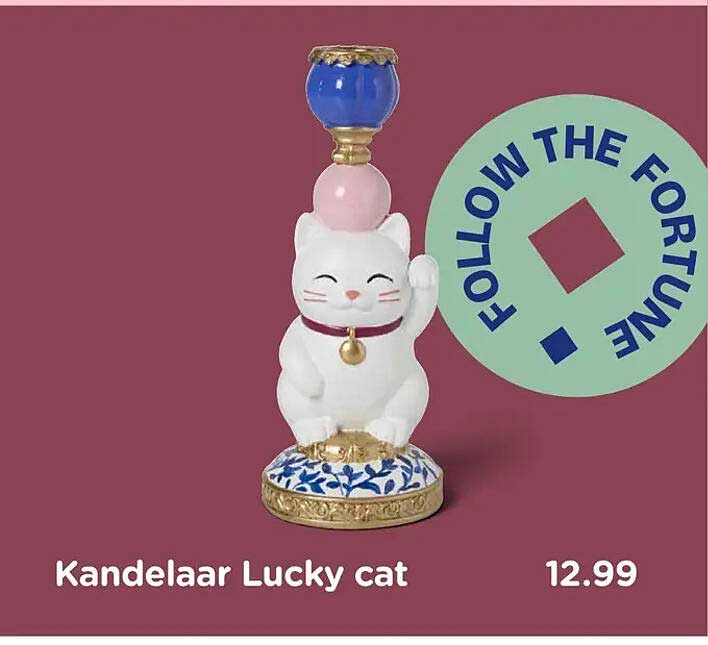 Kandelaar Lucky cat