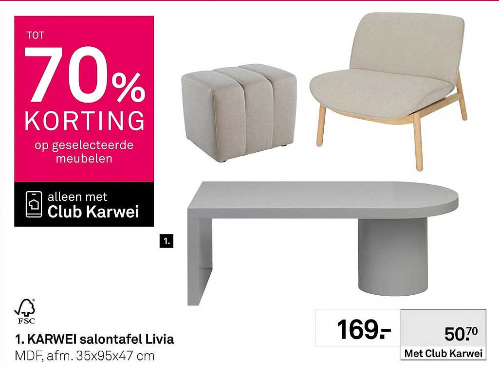KARWEI salontafel Livia