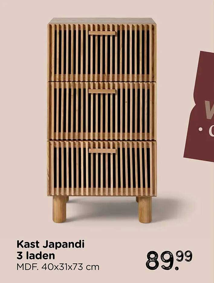 Kast Japandi 3 laden