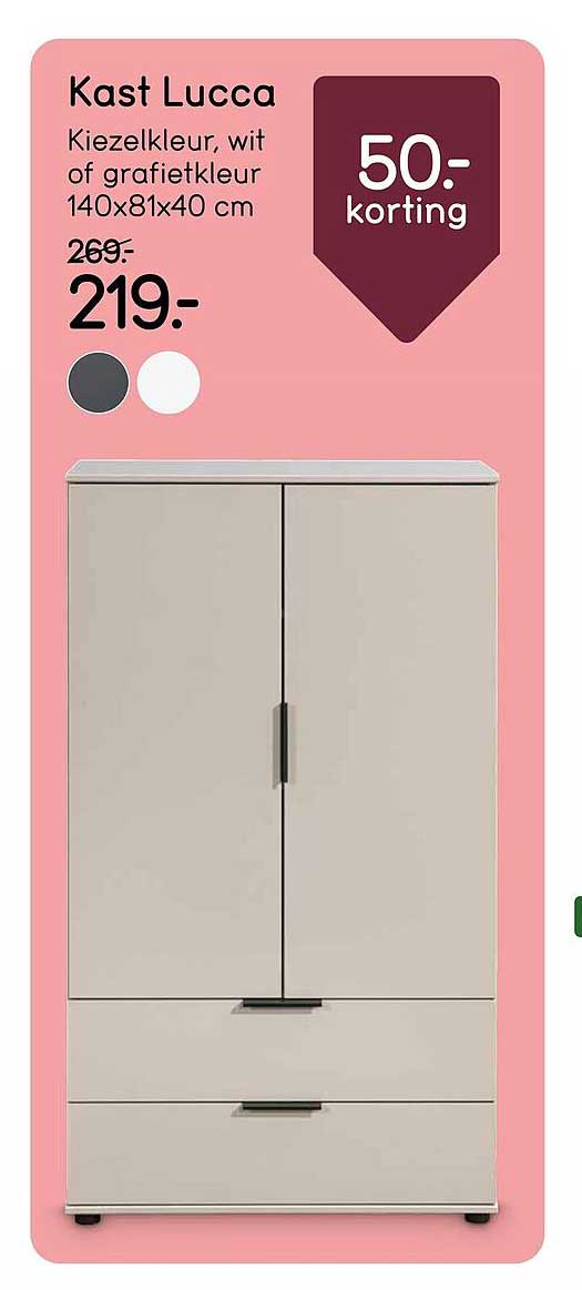 Kast Lucca 50- korting