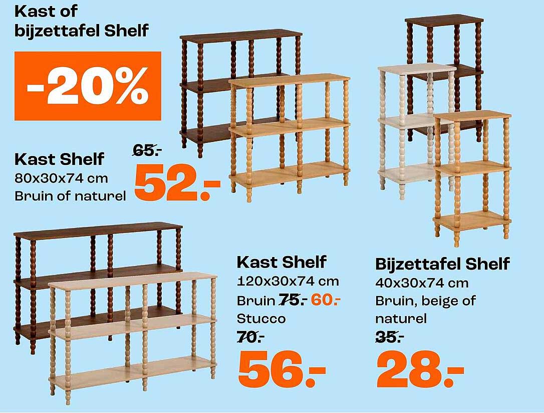 Kast of bijzettafel Shelf -20%