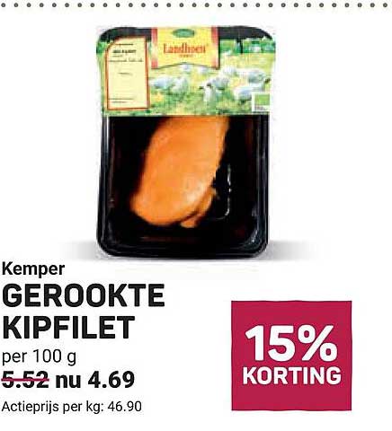 Kemper GEROOKTE KIPFILET