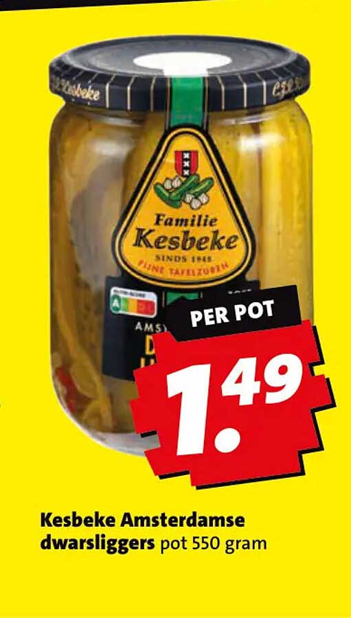 Kesbeke Amsterdamse dwarsliggers pot 550 gram