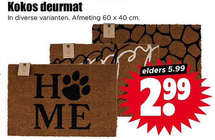 Kokos deurmat