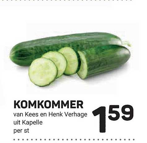 KOMKOMMER van Kees en Henk Verhage uit Kapelle per st