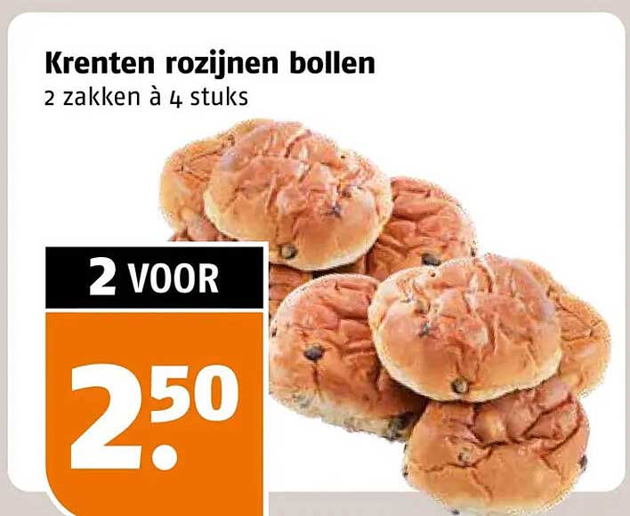 Krenten rozijnen bollen