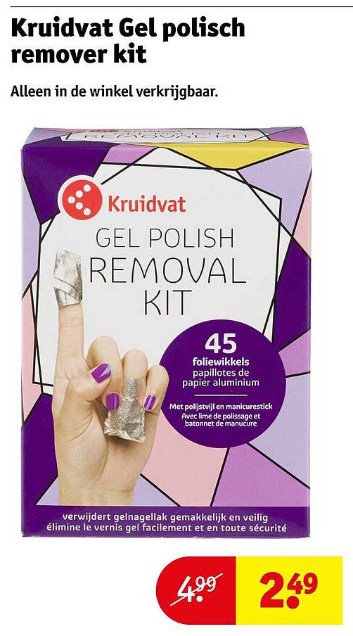 Kruidvat Gel polish remover kit