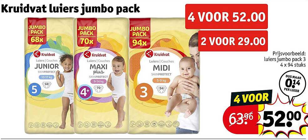 Kruidvat luiers jumbo pack