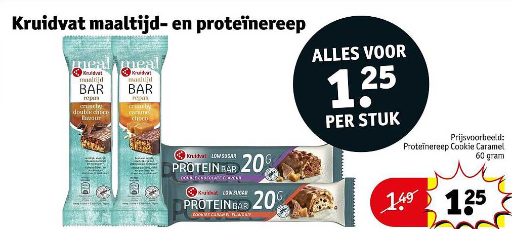 Kruidvat maaltijd- en proteïnereep