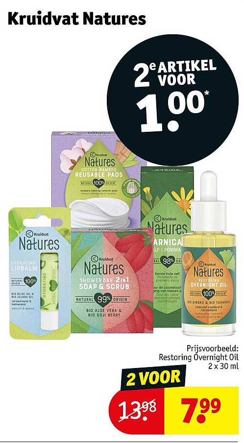 Kruidvat Natures 2e artikel voor 1.00*