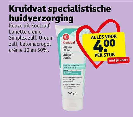 Kruidvat specialistische huidverzorging