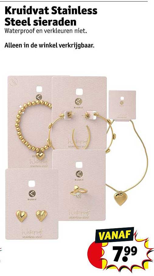 Kruidvat Stainless Steel sieraden