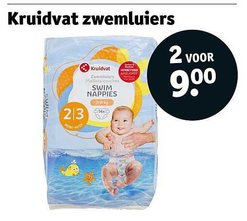 Kruidvat zwemt luiers