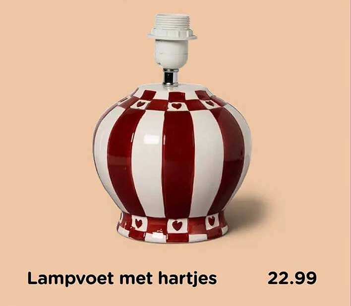 Lampvoet met hartjes