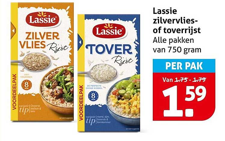 Lassie zilvervlies- of toverrijst