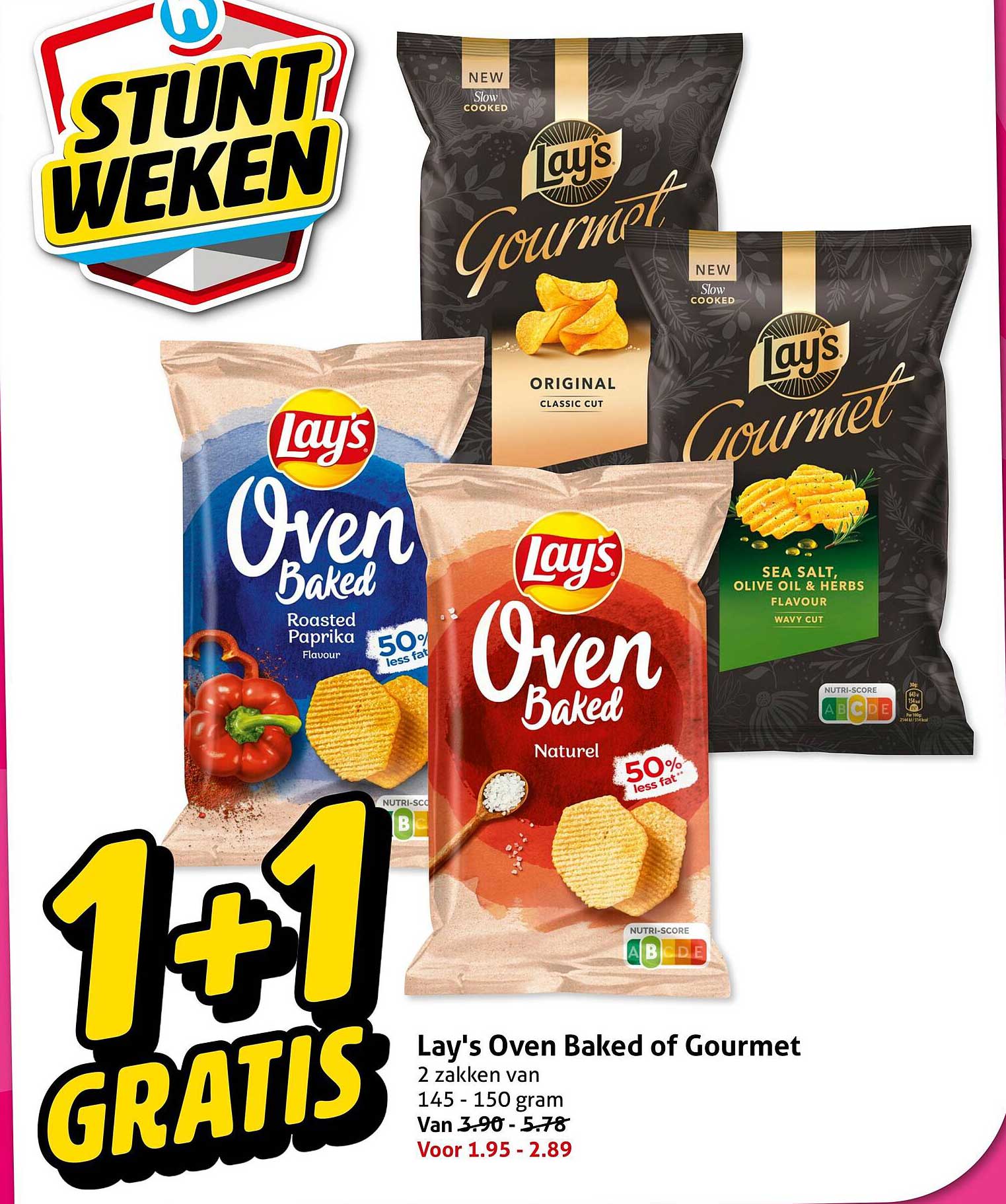 Lay’s Oven Baked of Gourmet 1+1 GRATIS
