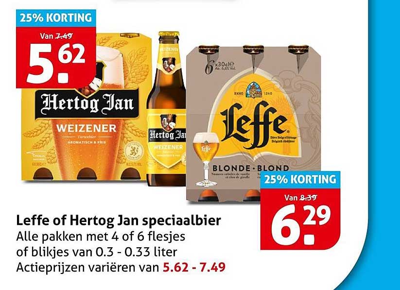 Leffe of Hertog Jan speciaalbier
