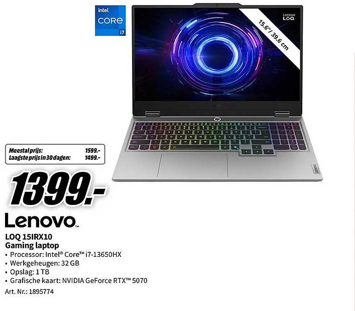 Lenovo LOQ 15IRX10 Gaming laptop